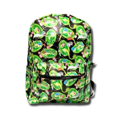 Mochila Rick and Morty Color Verde y Negro