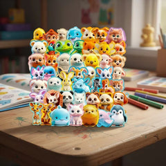 Pack x 5 Stickers Animales Tiernos