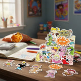 Pack x 5 Stickers Cartoons
