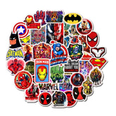 Pack x 5 Stickers Marvel y DC