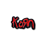 Parche Bordado color rojo y negro para Planchar Korn