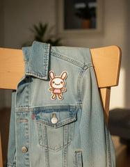 Parche Camiseta Conejita en Vestido Rosa