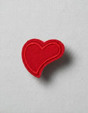 Parche Camiseta Corazón Rojo Clásico