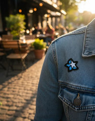 Parche Camiseta Estrella Azul