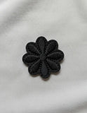 Parche Camiseta Flor Negra