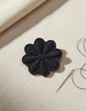 Parche Camiseta Flor Negra
