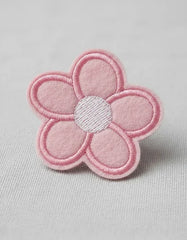 Parche Camiseta Flor Rosa Pastel
