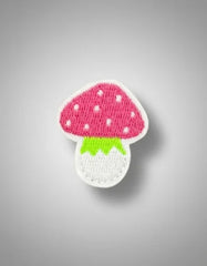 Parche Camiseta Hongo Rosa Cute