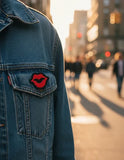 Parche Camiseta Labios Rojos