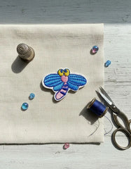 Parche Camiseta Libélula Azul Kawaii