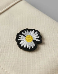 Parche Camiseta Margarita Contorno Negro