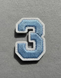 Parche Camiseta Número 3 Azul