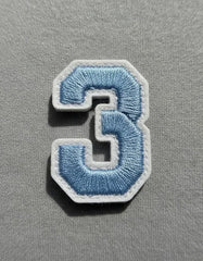 Parche Camiseta Número 3 Azul