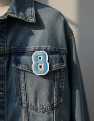 Parche Camiseta Número 8 Azul