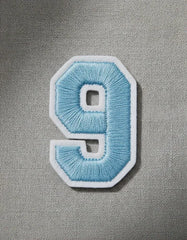 Parche Camiseta Número 9 Azul