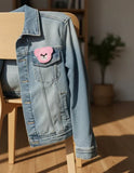 Parche Camiseta Osito Rosa Caramelo