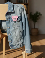 Parche Camiseta Osito Rosa Caramelo