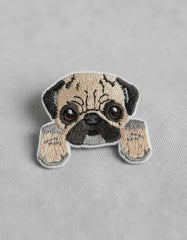 Parche Camiseta Pug Curioso