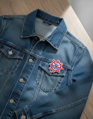 Parche Camiseta Timón Ancla Marino