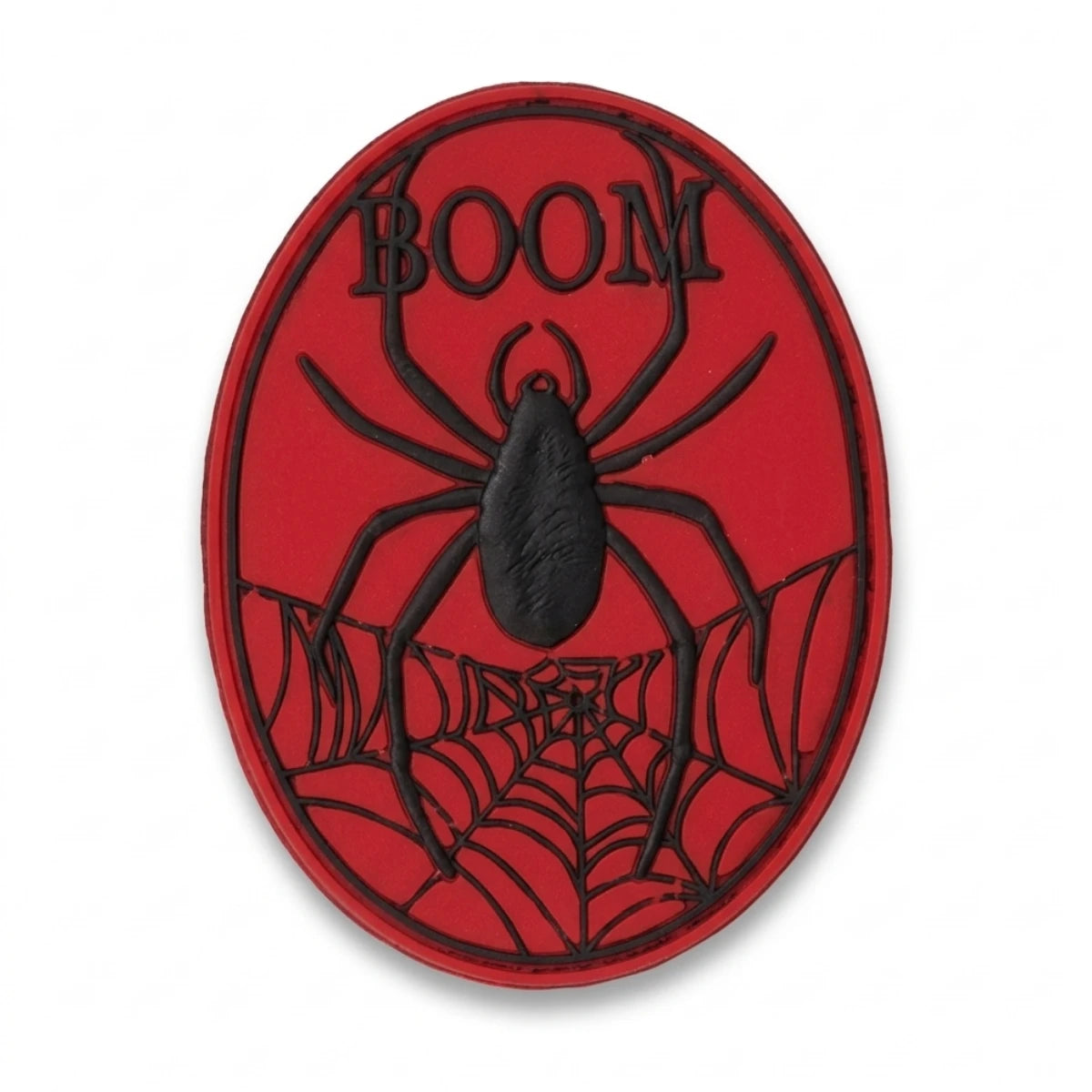 Parche Grande Camiseta Araña Boom Telaraña Roja