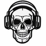 Parche Grande Camiseta Calavera con Audífonos