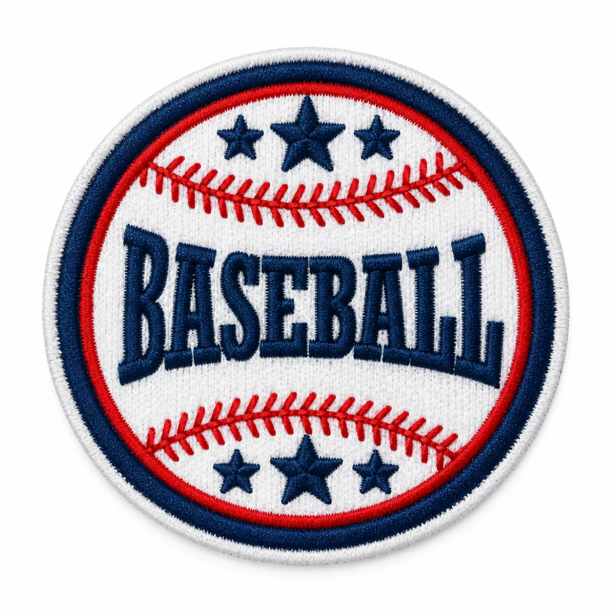 Parche Mediano Camiseta Baseball Estrellas