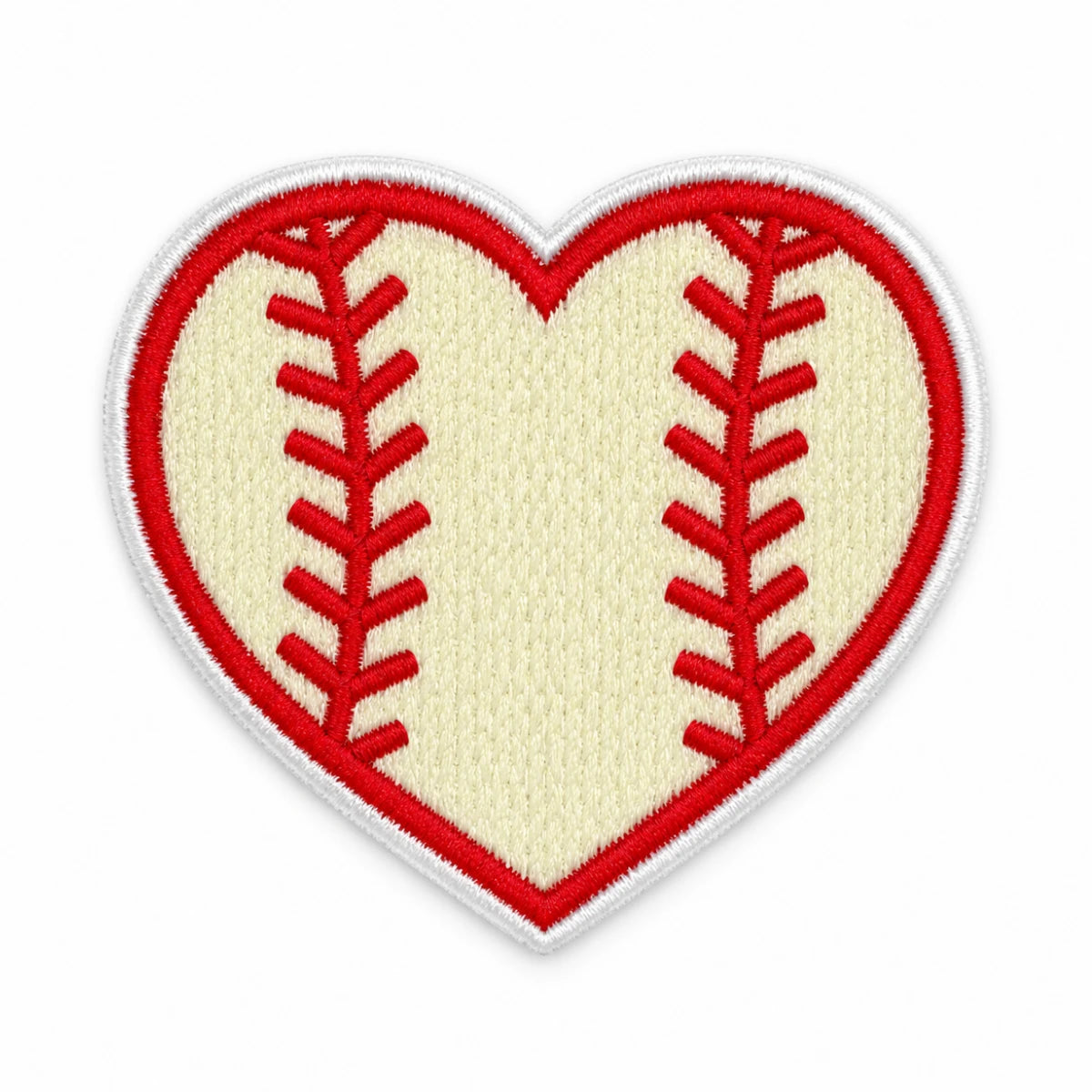 Parche Mediano Camiseta Corazón Béisbol