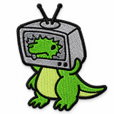 Parche Mediano Camiseta Dinosaurio Cabeza de Televisor