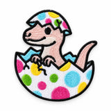 Parche Mediano Camiseta Dinosaurio en Huevo de Colores