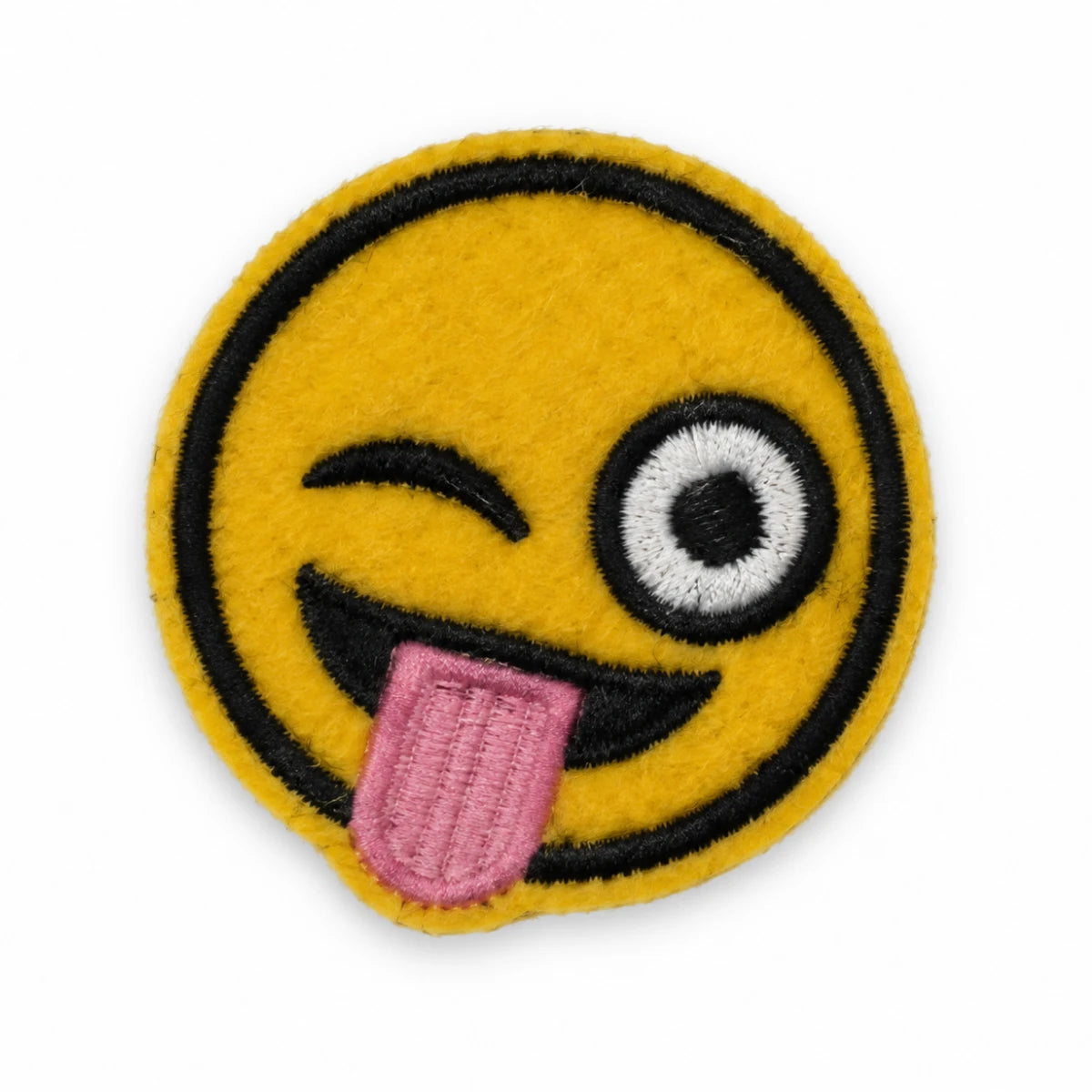 Parche Mediano Camiseta Emoji Guiño con Lengua