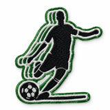 Parche Mediano Camiseta Jugador de Fútbol Pateando