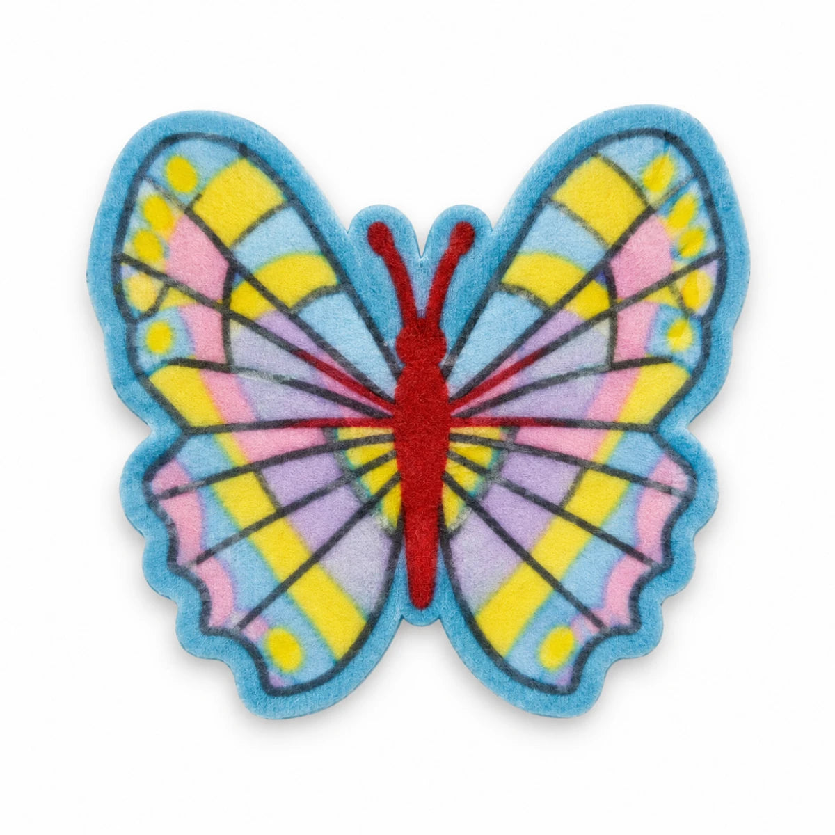 Parche Mediano Camiseta Mariposa Multicolor