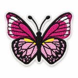 Parche Mediano Camiseta Mariposa Rosa y Negra con Detalles Amarillos