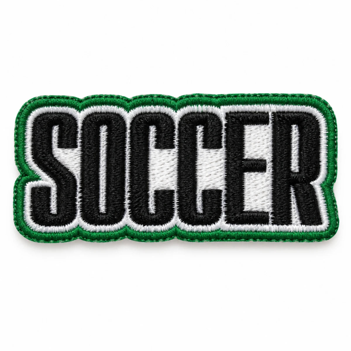 Parche Mediano Camiseta Soccer Negro y Verde