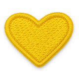 Parche Pequeño Camiseta Corazón Amarillo