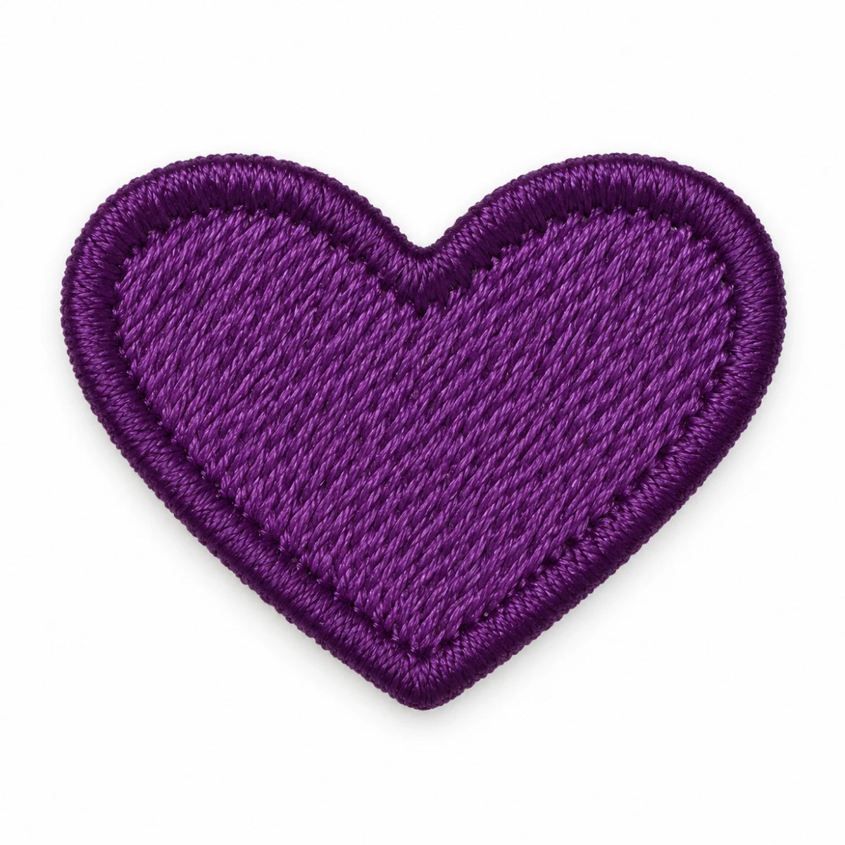 Parche Pequeño Camiseta Corazón Morado