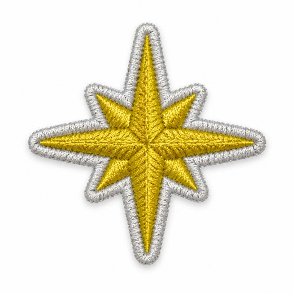 Parche Pequeño Camiseta Estrella Brújula Dorada