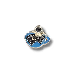 Pin Acrílico Astronauta Café Estelar