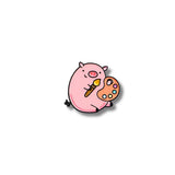 Pin Acrílico Cerdito Pintor