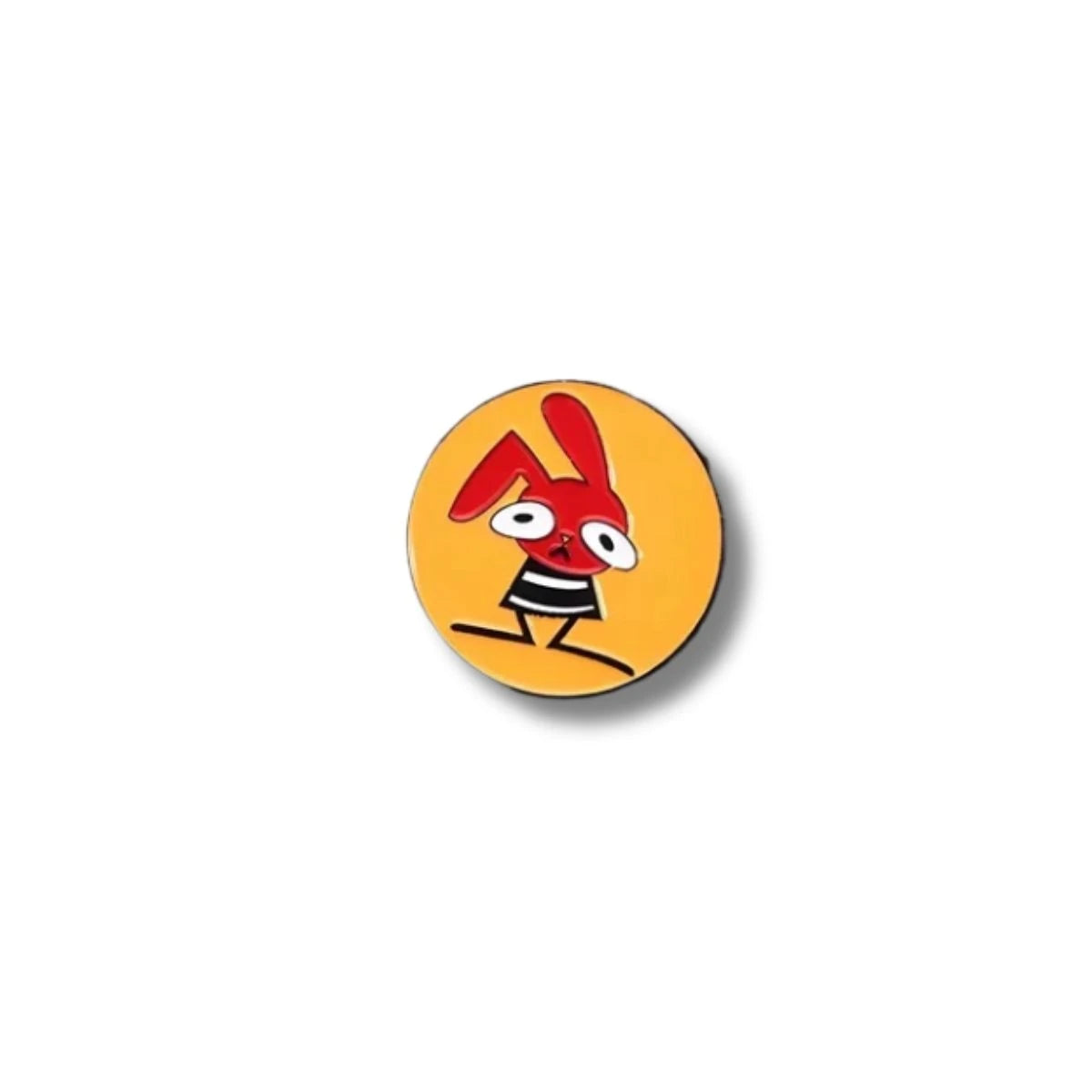 Pin Acrílico Juan Carlos Bodoque Círculo Amarillo