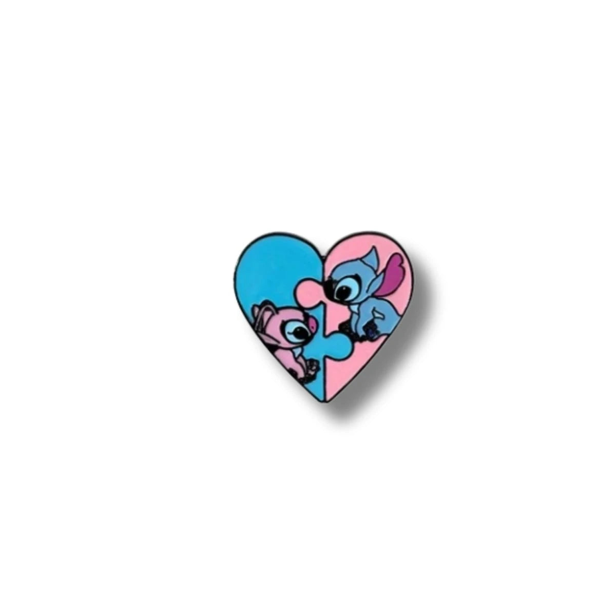 Pin Acrílico Stitch Corazón Amor