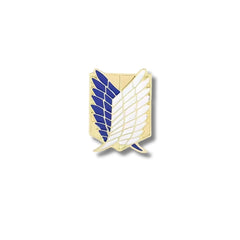 Pin Metálico Alas de la Libertad Azul Dorado