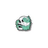 Pin Metálico Calavera Humo Verde
