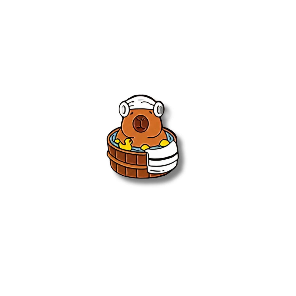 Pin Metálico Capibara Baño de Barril