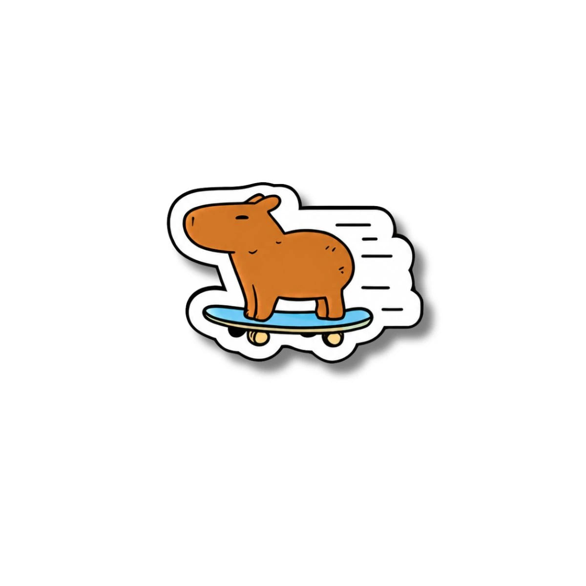 Pin Metálico Capibara Skateboard