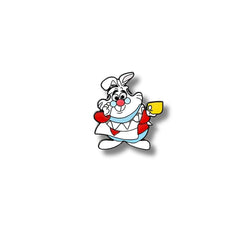 Pin Metálico Conejo Blanco Taza de Té País de las Maravillas