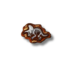 Pin Metálico Fósil de Triceratops