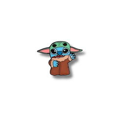 Pin Metálico Grogu Stitch