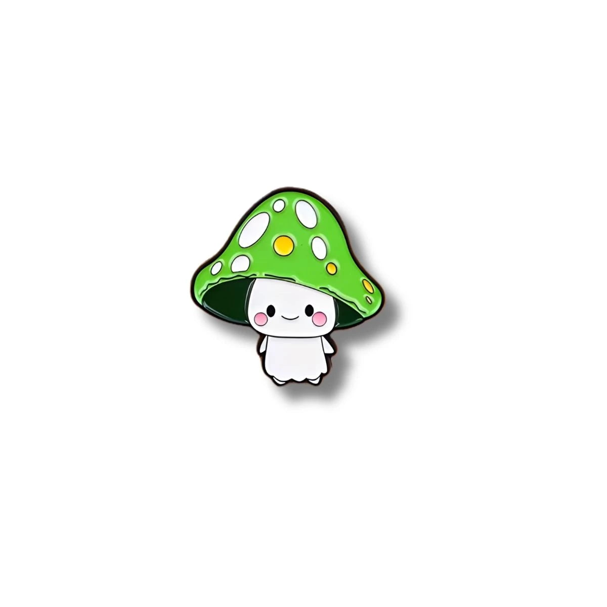 Pin Metálico Hongo Verde Sonriente