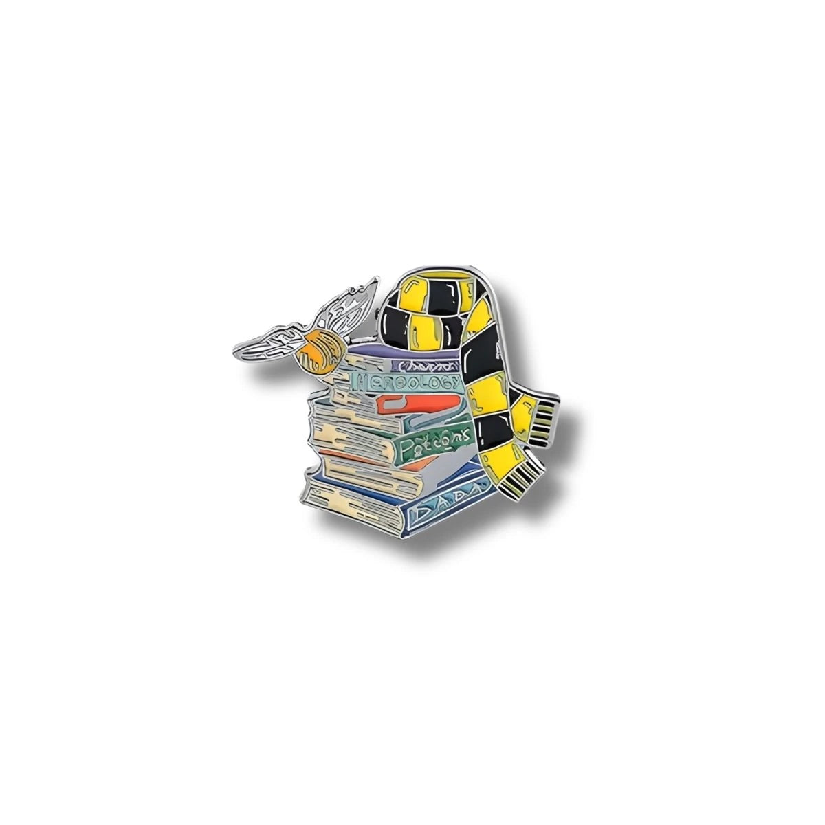 Pin Metálico Libros Casa Hufflepuff